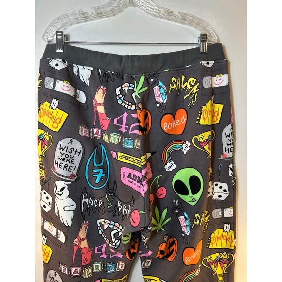 SALEM7 Unisex Adult Halloween Theme Graphic Sweatpants / Size: Large - Picture 8 of 11